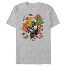 Men's Star Wars: The Mandalorian Grogu and Din Djarin Fall Leaves Love T-Shirt