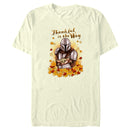 Men's Star Wars: The Mandalorian Grogu and Din Djarin Thankful is the Way T-Shirt