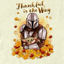 Men's Star Wars: The Mandalorian Grogu and Din Djarin Thankful is the Way T-Shirt