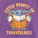 Girl's Star Wars: The Mandalorian Grogu Little Bounty of Thankfulness T-Shirt