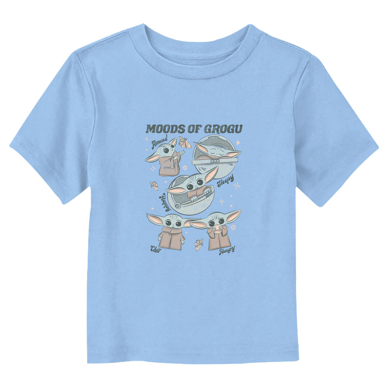 Toddler's Star Wars: The Mandalorian The Child Moods of Grogu T-Shirt