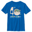 Boy's Star Wars: The Mandalorian Grogu 4th Birthday T-Shirt