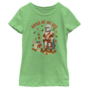 Girl's Star Wars: The Mandalorian Grogu and Din Djarin Fall Leaves Apple of my Eye T-Shirt