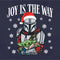 Women's Star Wars: The Mandalorian Christmas Grogu and Din Djarin Joy is the Way T-Shirt