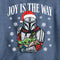 Boy's Star Wars: The Mandalorian Christmas Grogu and Din Djarin Joy is the Way T-Shirt