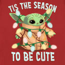 Women's Star Wars: The Mandalorian Christmas Grogu 'Tis the Season to be Cute T-Shirt