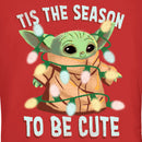 Junior's Star Wars: The Mandalorian Christmas Grogu 'Tis the Season to be Cute T-Shirt