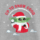 Girl's Star Wars: The Mandalorian Christmas Grogu Up to Snow Good T-Shirt