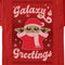 Men's Star Wars: The Mandalorian Christmas Grogu Galaxy's Greetings Cute T-Shirt