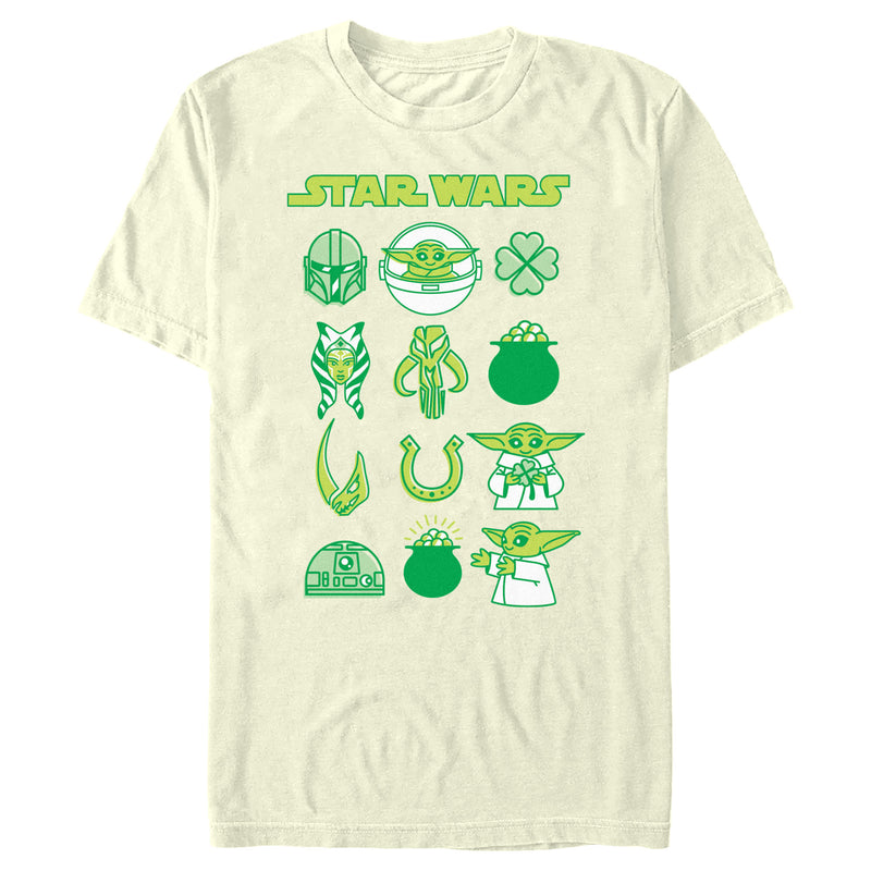 Men's Star Wars: The Mandalorian St. Patrick's Day Character Chart T-Shirt