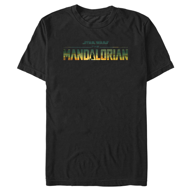 Men's Star Wars: The Mandalorian Sunset Official Logo T-Shirt