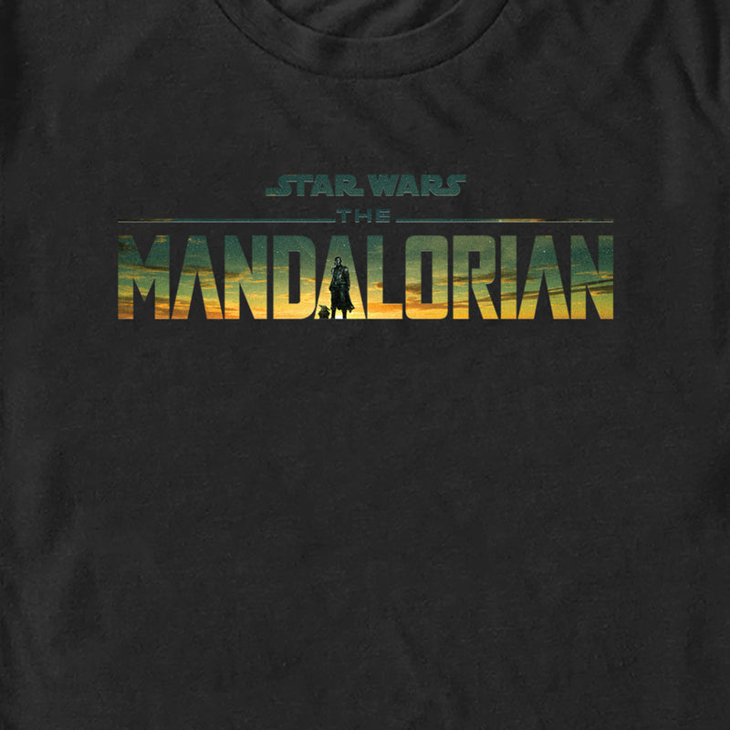 Men's Star Wars: The Mandalorian Sunset Official Logo T-Shirt