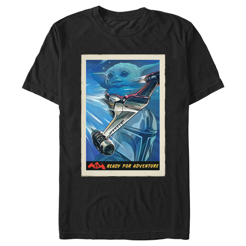 Men's Star Wars: The Mandalorian Ready For Adventure Poster T-Shirt