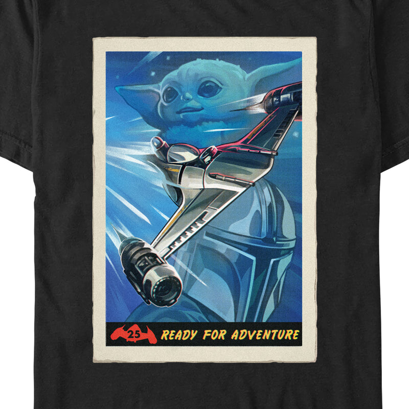 Men's Star Wars: The Mandalorian Ready For Adventure Poster T-Shirt