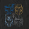 Men's Star Wars: The Mandalorian Line Art Helmets T-Shirt