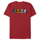 Men's Star Wars: The Mandalorian Helmet Line Up T-Shirt