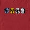 Men's Star Wars: The Mandalorian Helmet Line Up T-Shirt