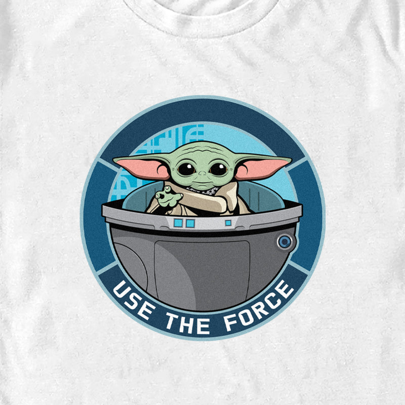 Men's Star Wars: The Mandalorian Grogu Use the Force Badge T-Shirt