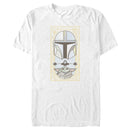 Men's Star Wars: The Mandalorian Grogu and Mando Faded Card T-Shirt