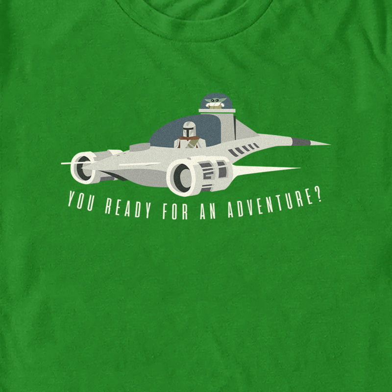 Men's Star Wars: The Mandalorian You Ready for an Adventure? Minimalist T-Shirt