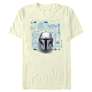 Men's Star Wars: The Mandalorian Icons Blue Prints T-Shirt