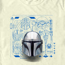 Men's Star Wars: The Mandalorian Icons Blue Prints T-Shirt