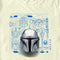 Men's Star Wars: The Mandalorian Icons Blue Prints T-Shirt