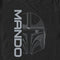 Men's Star Wars: The Mandalorian Mando Helmet T-Shirt