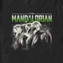 Men's Star Wars: The Mandalorian Black and White Helmets Line Up T-Shirt