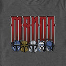 Men's Star Wars: The Mandalorian Mando Helmet Line T-Shirt