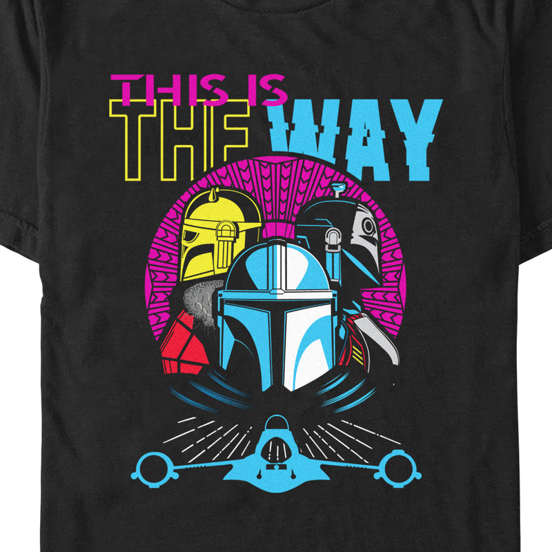 Men's Star Wars: The Mandalorian This is the Way Colorful T-Shirt