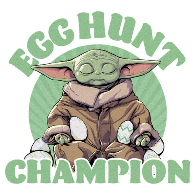 Girl's Star Wars: The Mandalorian Easter Grogu Egg Hunt Champion T-Shirt