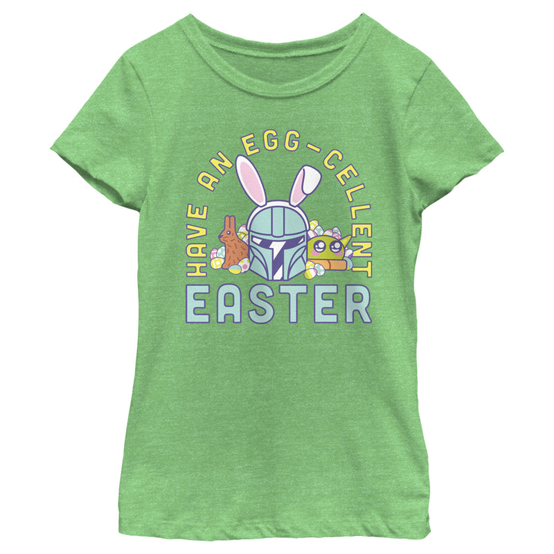 Girl's Star Wars: The Mandalorian Egg-Cellent Easter T-Shirt