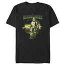 Men's Star Wars: The Mandalorian Green Retro Poster T-Shirt