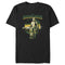 Men's Star Wars: The Mandalorian Green Retro Poster T-Shirt