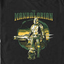 Men's Star Wars: The Mandalorian Green Retro Poster T-Shirt