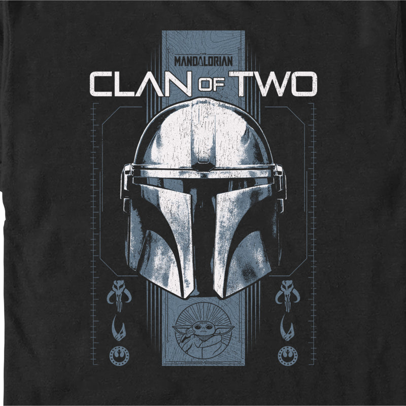 Men's Star Wars: The Mandalorian Clan of Two Helmet T-Shirt