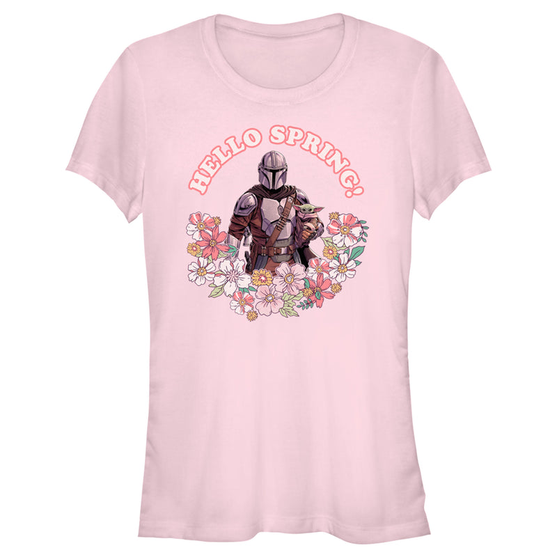 Junior's Star Wars: The Mandalorian Hello Spring T-Shirt