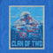 Men's Star Wars: The Mandalorian Clan of Two Blue and Red Distressed Poster T-Shirt