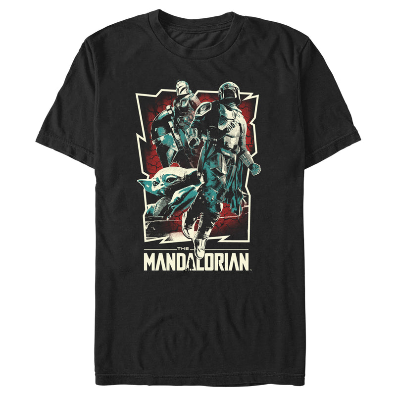 Men's Star Wars: The Mandalorian Retro Poster T-Shirt