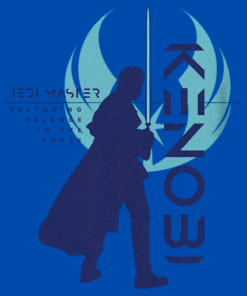 Boy's Star Wars: Obi-Wan Kenobi Restoring Balance Kenobi Silhouette T-Shirt