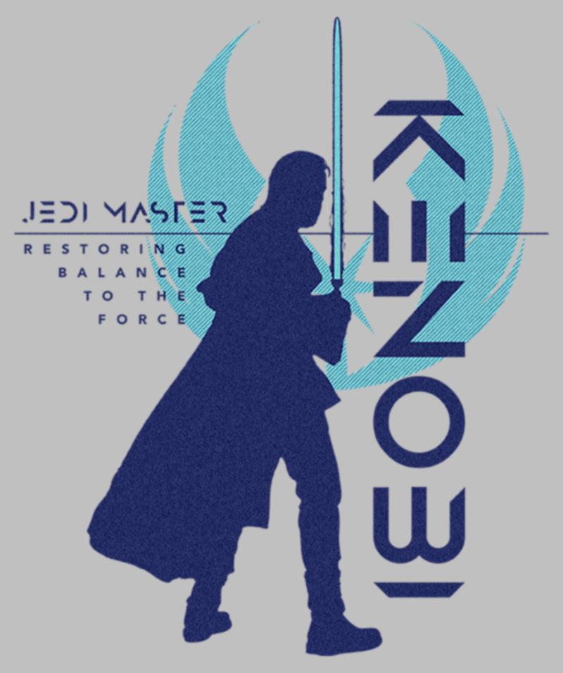 Women's Star Wars: Obi-Wan Kenobi Restoring Balance Kenobi Silhouette T-Shirt