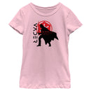 Girl's Star Wars: Obi-Wan Kenobi Darth Vader No Mercy Silhouette T-Shirt