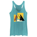 Women's Star Wars: Obi-Wan Kenobi Darth Vader Vs. Obi-Wan Kenobi Color Block Racerback Tank Top