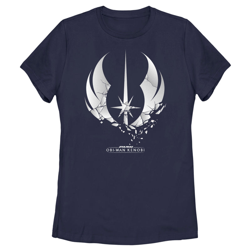 Women's Star Wars: Obi-Wan Kenobi Shattered Jedi Knight Emblem T-Shirt