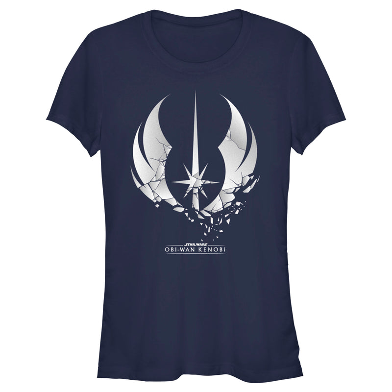 Junior's Star Wars: Obi-Wan Kenobi Shattered Jedi Knight Emblem T-Shirt