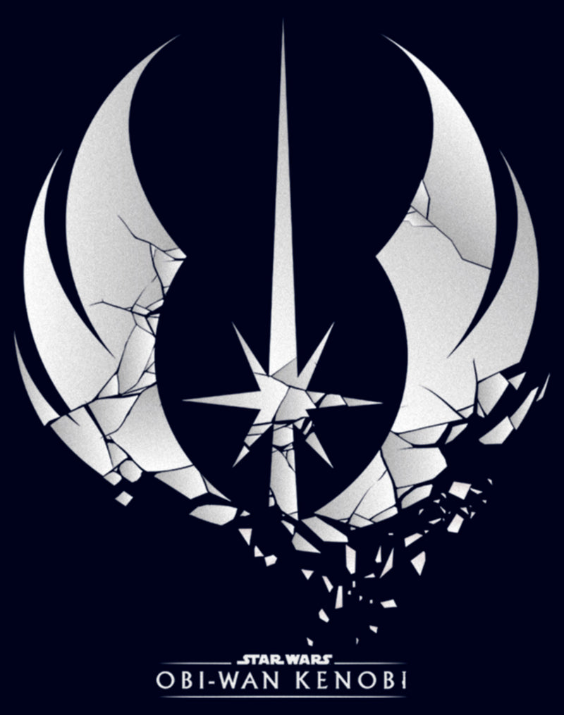 Junior's Star Wars: Obi-Wan Kenobi Shattered Jedi Knight Emblem T-Shirt