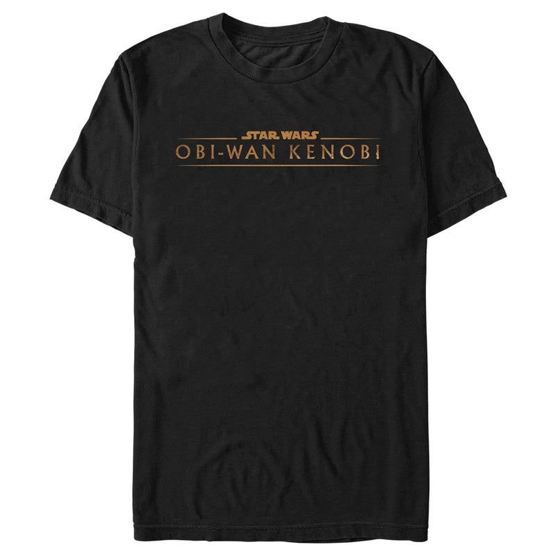 Men's Star Wars: Obi-Wan Kenobi Original Series Logo Gold T-Shirt