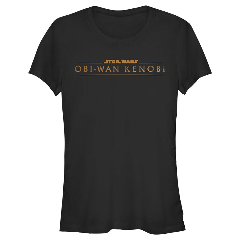 Junior's Star Wars: Obi-Wan Kenobi Original Series Logo Gold T-Shirt