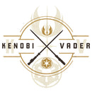 Boy's Star Wars: Obi-Wan Kenobi Vader and Kenobi Lightsaber Crest T-Shirt